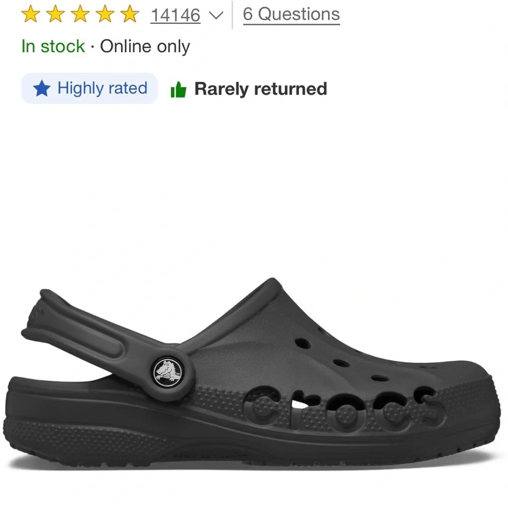 Adult Baya Comfort Clog by CROCS